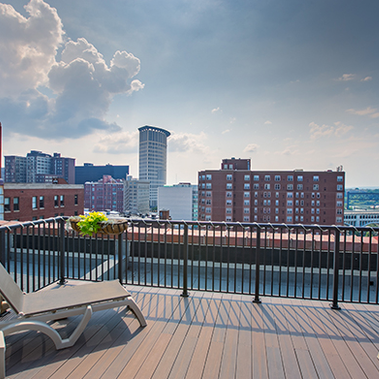 Soak up the sun on our beautiful sundeck